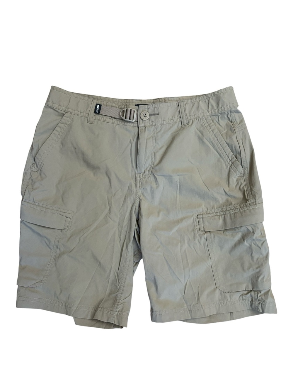 REI Relaxed Fit Khaki Tan Hiking Cargo Shirts Size 6